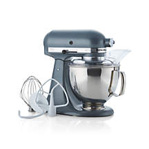 KitchenAid Artisan Series 5-Quart Tilt-Head Steel Blue Stand Mixer + Reviews | Crate & Barrel