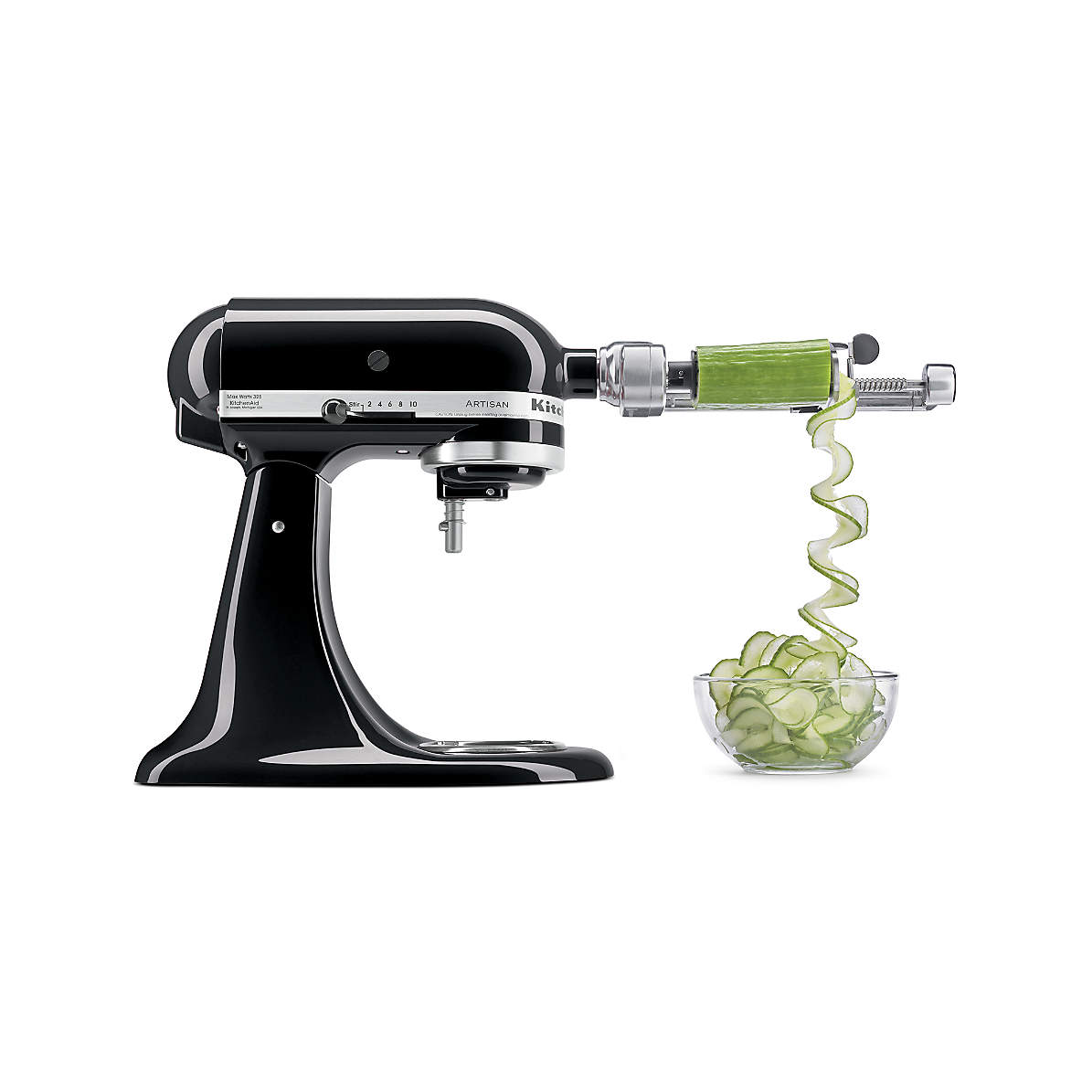 KitchenAid Stand Mixer 7-Blade Spiralizer Plus Attachment Peel, Core and Slice + Reviews | Crate & Barrel