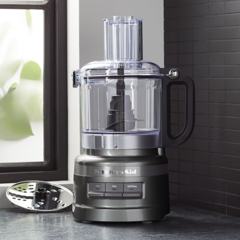 KitchenAid Contour Silver 7-Cup Food Processor + Reviews | Crate & Barrel