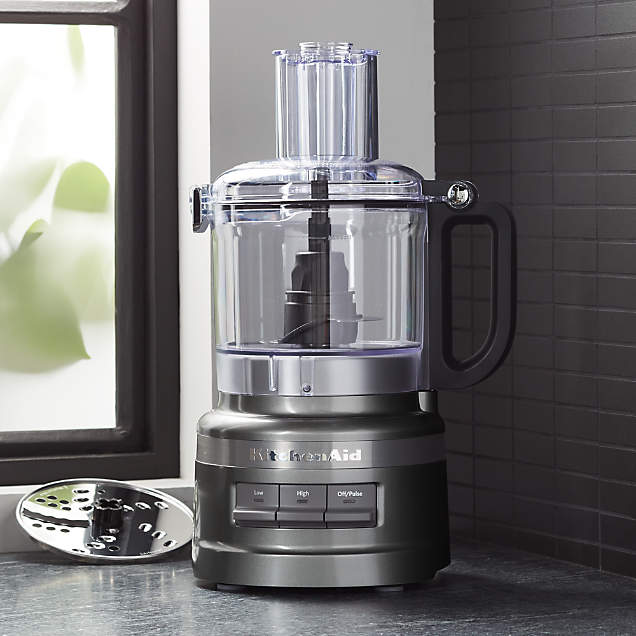 KitchenAid Contour Silver 3.5Cup Mini Food Processor + Reviews Crate & Barrel