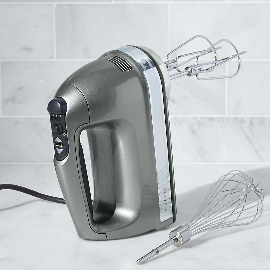 KitchenAid 60-in Cord 7-Speed White Hand Mixer in the Hand Mixers  department at