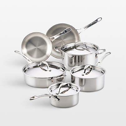 Anolon ® Everlast Stainless Steel Tri-Ply 10-Piece Cookware Set