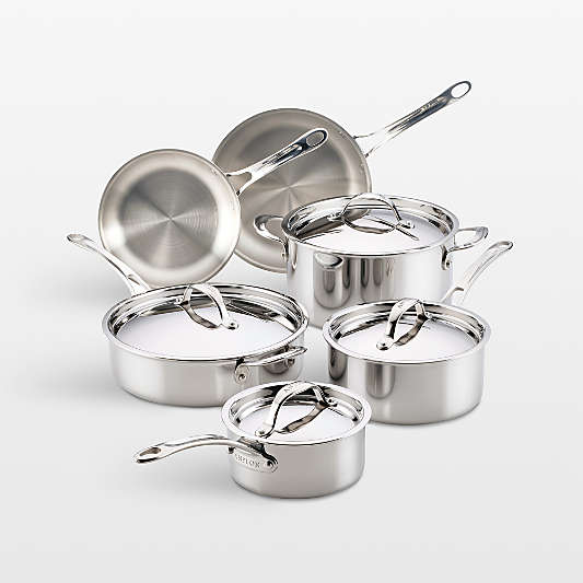 Anolon ® Everlast Stainless Steel Tri-Ply 10-Piece Cookware Set