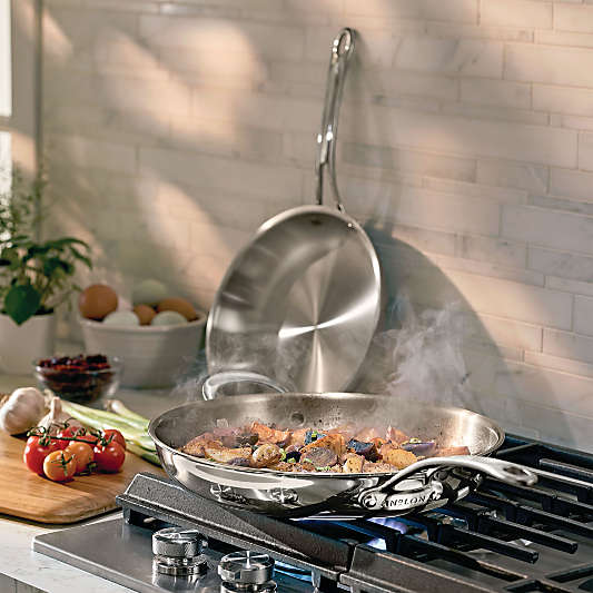 KitchenAid ® Anolon Everlast Stainless Steel Tri-Ply 10" & 12.5" Fry Pan Set