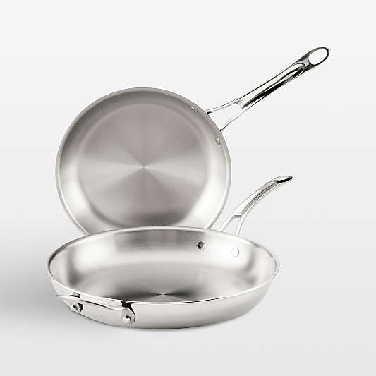 Anolon ® Everlast Stainless Steel Tri-Ply 10" & 12.5" Fry Pan Set