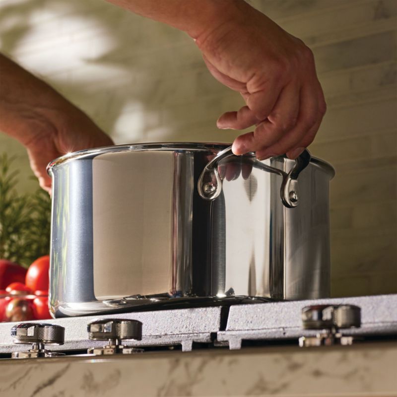KitchenAid ® Anolon Everlast Stainless Steel Tri-Ply 8-Qt. Saucepan - image 1 of 5