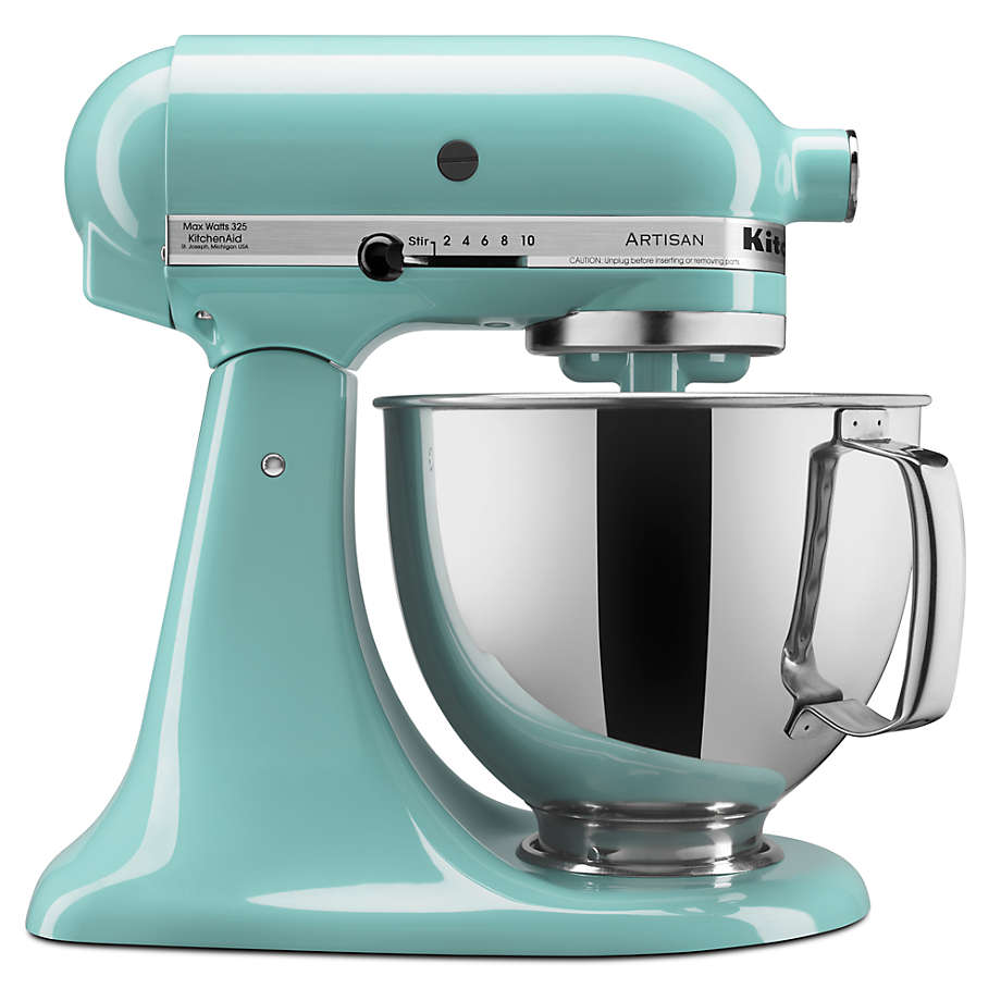KitchenAid KSM150PSAQ Artisan Aqua Sky Teal 5Quart TiltHead Stand