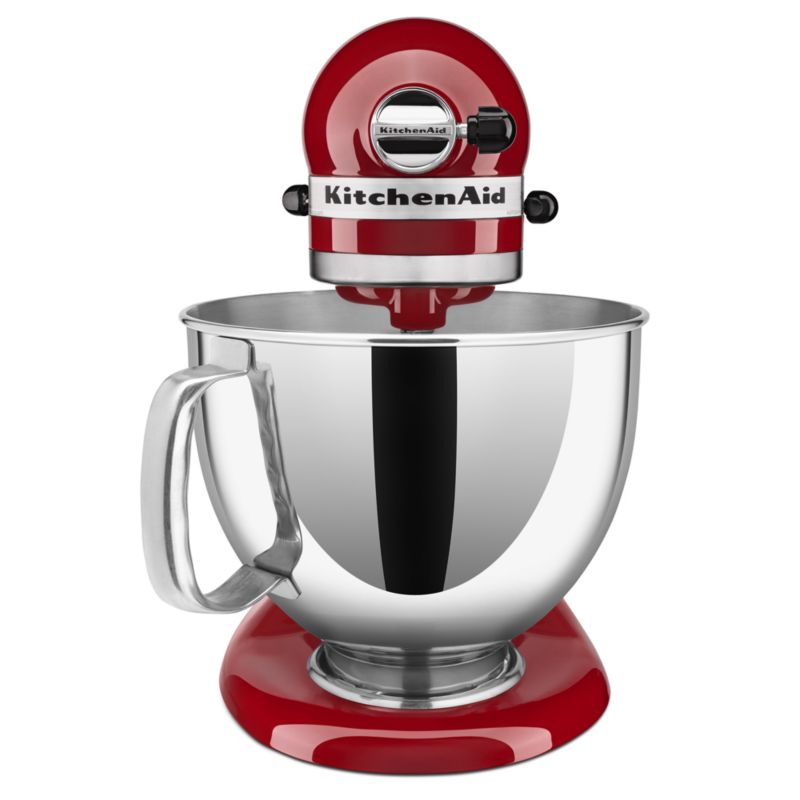 KitchenAid KSM150PSMC Metallic Chrome 5-Quart Tilt-Head Stand Mixer +  Reviews, Crate & Barrel