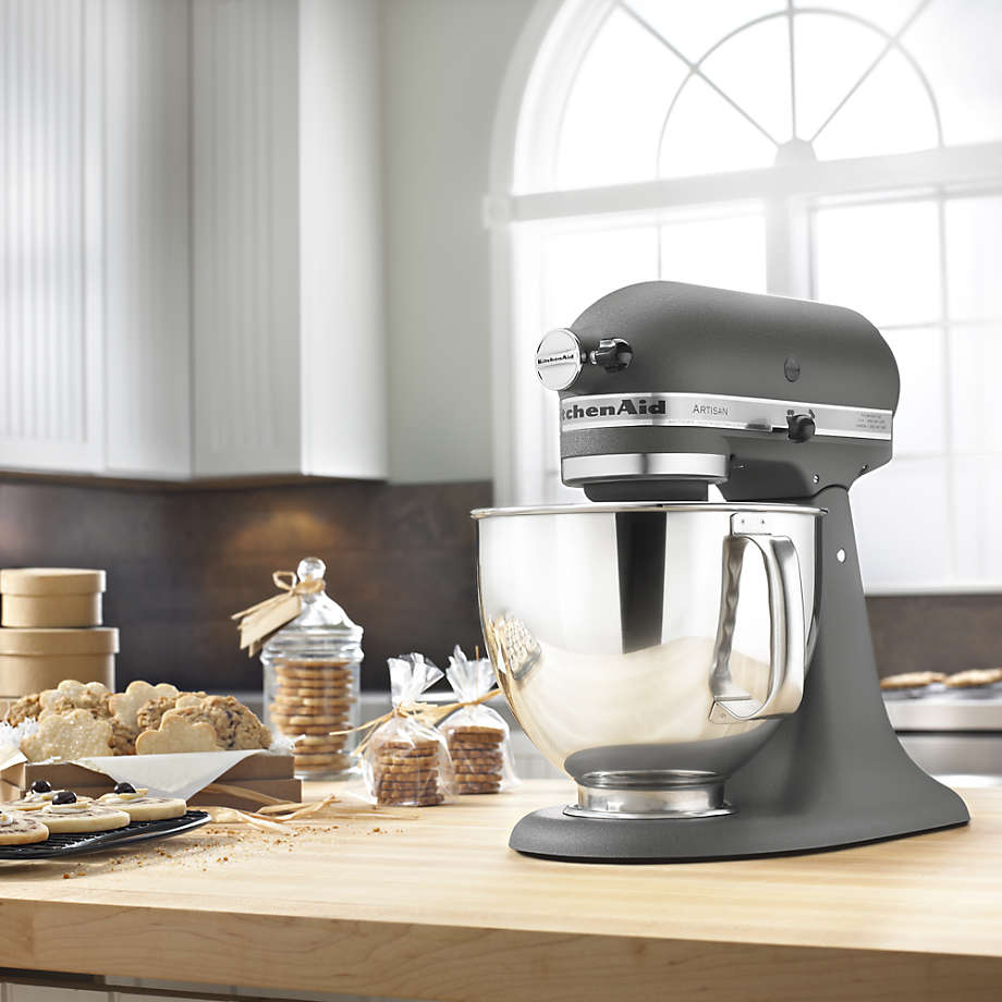 KitchenAid Artisan Series Imperial Grey 5-Quart Tilt-Head Stand Mixer +  Reviews, Crate & Barrel