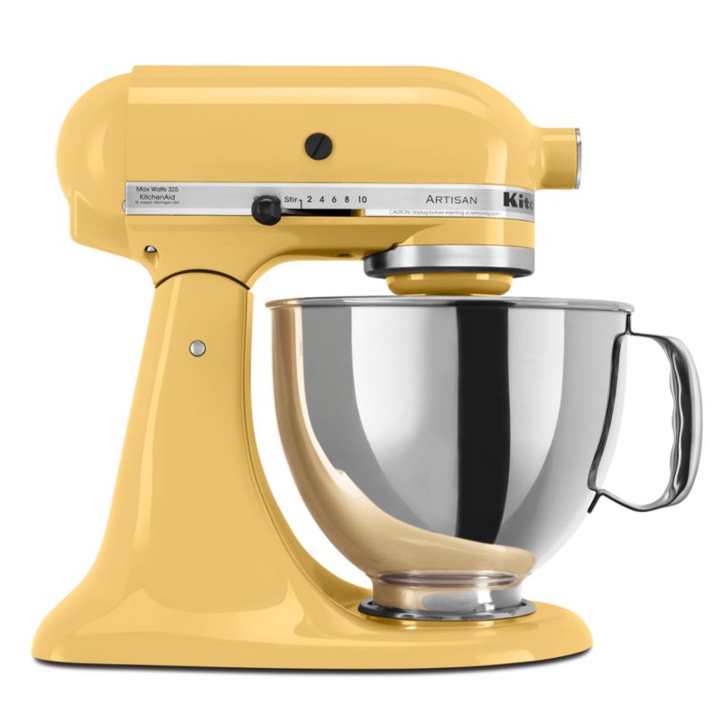 KitchenAid Artisan Series Cast Iron Black 5-Quart Tilt-Head Stand Mixer +  Reviews, Crate & Barrel