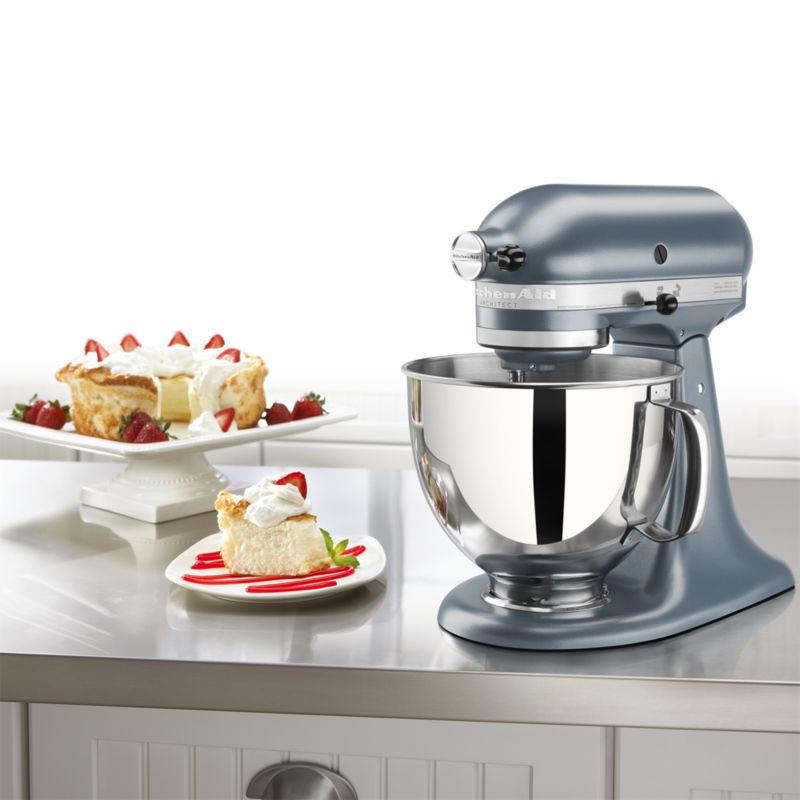 KitchenAid KSM150PSMC Metallic Chrome 5-Quart Tilt-Head Stand Mixer +  Reviews, Crate & Barrel