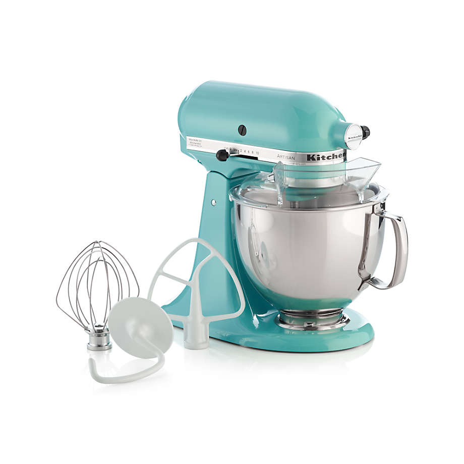  KitchenAid Artisan Series 5 Quart Tilt Head Stand Mixer with  Pouring Shield KSM150PS, Removable bowl, Aqua Sky: Electric Stand Mixers:  Home & Kitchen