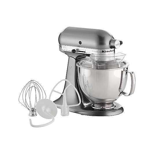 kitchenaid artisan 5 qt stand mixer metallic chrome