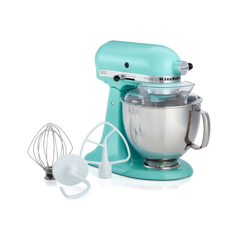 KitchenAid 5-Quart Tilt Head Stand Mixer with Flex Edge Beater Glass Bowl Lavender Cream