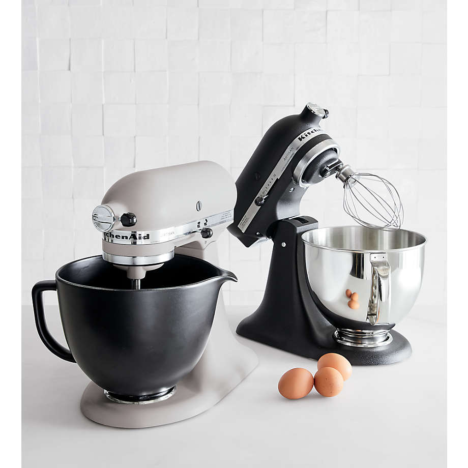 KitchenAid 5 Quart Black Studded Ceramic, KSM2CB5LS Cermaic Bowl Tilt Head  Stand Mixer