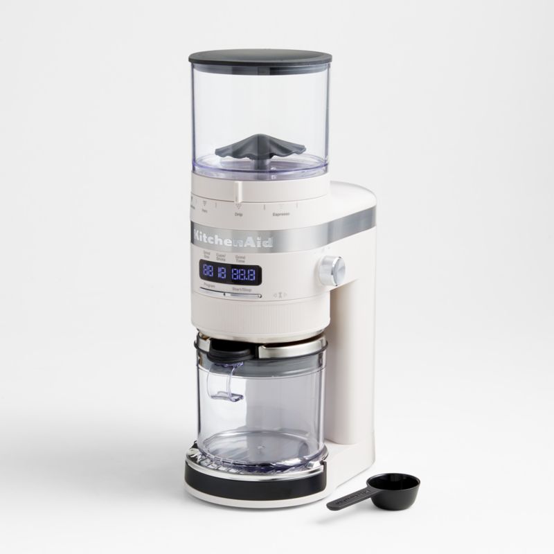 KitchenAid Matte Milkshake White Burr Coffee Grinder + Reviews