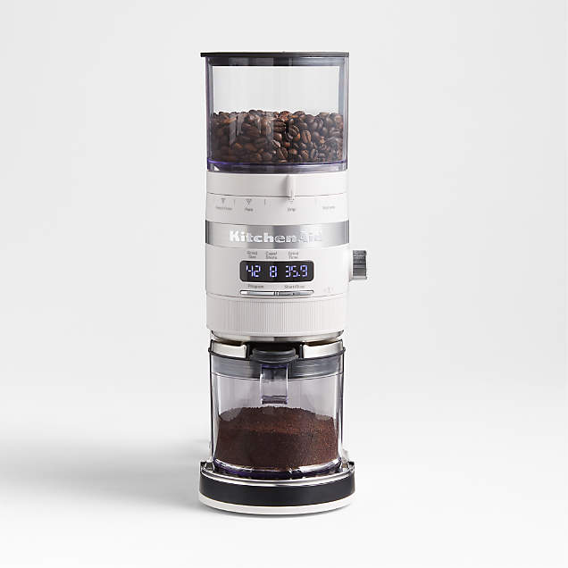 Smeg Cream Coffee Grinder + Reviews Crate & Barrel