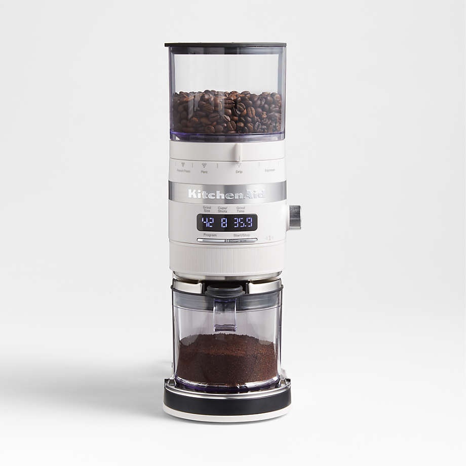 crateandbarrel.com | KitchenAid ® Burr Coffee Grinder in Milkshake