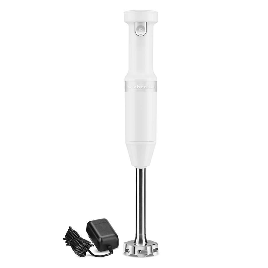 KitchenAid White Cordless Hand Blender + Reviews, Crate & Barrel Canada