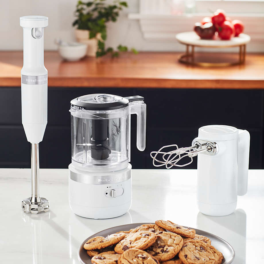 KitchenAid White Cordless Hand Blender + Reviews, Crate & Barrel Canada