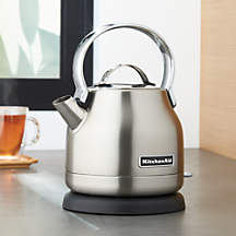 KitchenAid Silver Electric Kettle + Reviews | Crate & Barrel