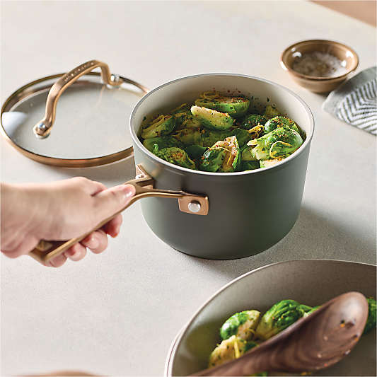 KitchenAid ® Design Series Evergreen Ceramic Nonstick Induction 2-Qt. Saucepan with Lid