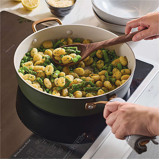 KitchenAid ® Design Series Evergreen Ceramic Non-Stick 5-Qt. Sauté Pan with Lid