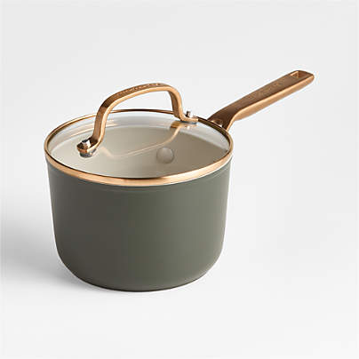 KitchenAid ® Design Series Evergreen Ceramic Non-Stick Induction 2-Qt. Saucepan with Lid
