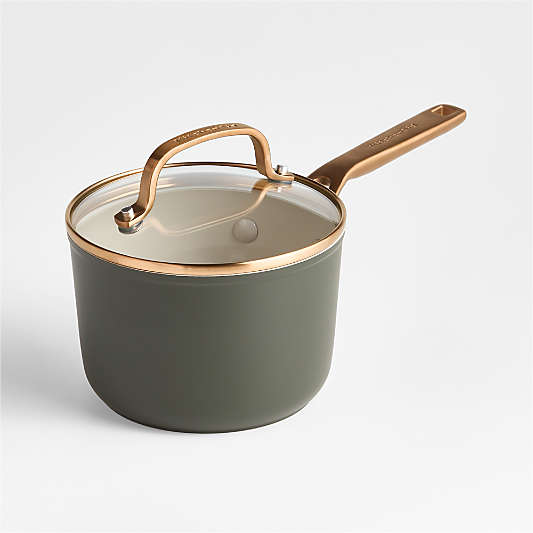 KitchenAid ® Design Series Evergreen Ceramic Non-Stick Induction 2-Qt. Saucepan with Lid