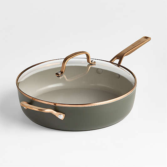 KitchenAid ® Design Series Evergreen Ceramic Non-Stick Induction 5-Qt. Sauté Pan with Lid