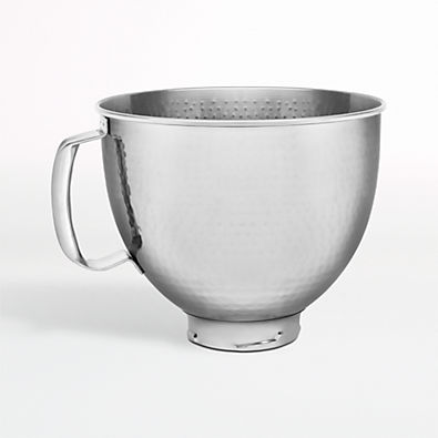 View KitchenAid ® Stand Mixer 5-Qt. Hammered Stainless Steel Mixing Bowl details