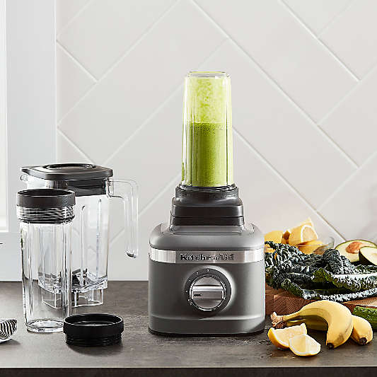 KitchenAid® K150 Matte Charcoal Grey Blender with 2 Personal Blender Jars