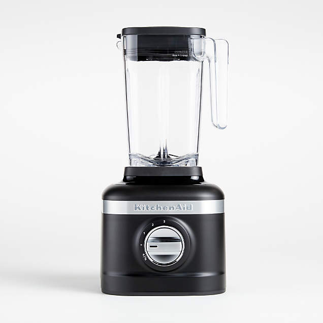 KitchenAid K400 Matte Black Blender + Reviews Crate & Barrel