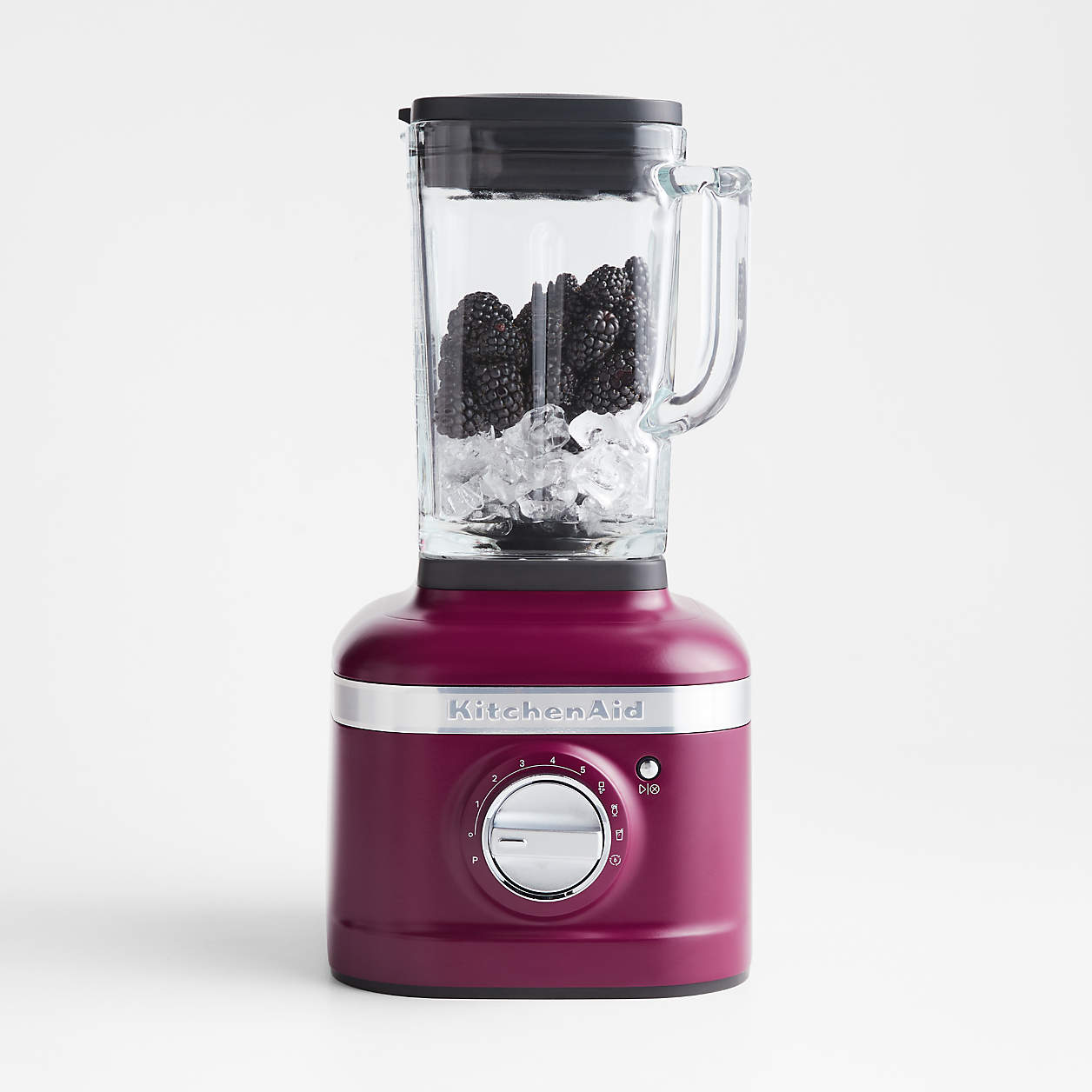 KitchenAid K400 Beetroot Red Blender With Glass Jar + Reviews | Crate ...