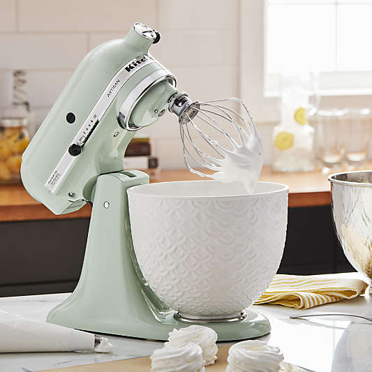 KitchenAid ® Stand Mixer Mermaid Lace White 5-Qt. Ceramic Mixing Bowl