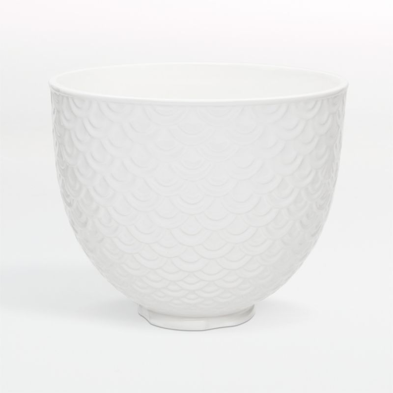 KitchenAid® 5 Quart White Mermaid Lace Ceramic Bowl & Reviews