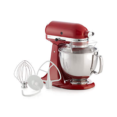 Kitchenaid Ksm150pser Artisan Empire Red Stand Mix Reviews Crate And Barrel