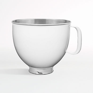 View KitchenAid ® Stand Mixer Painted White 5-Qt. Stainless Steel Mixing Bowl details