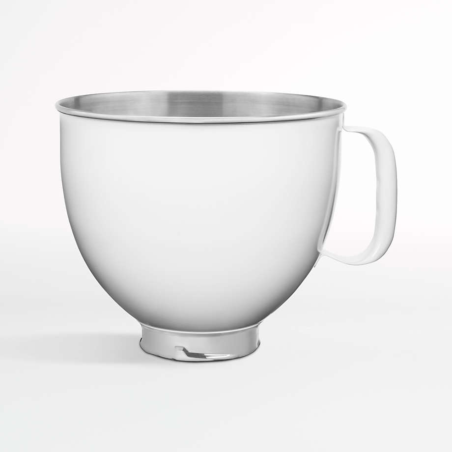 KitchenAid Stand Mixer Painted White 5Qt. Stainless Steel Mixing Bowl