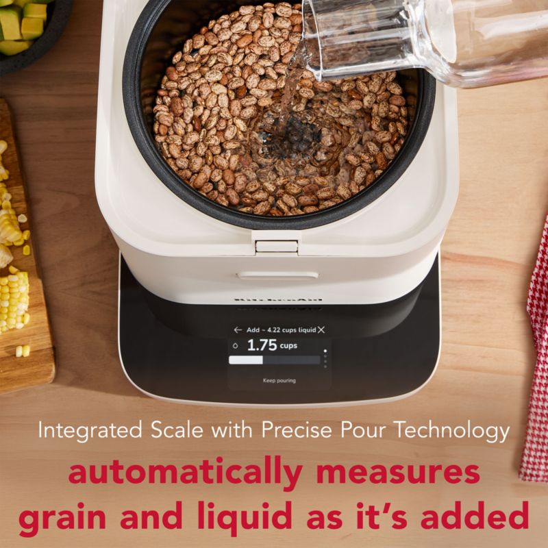 KitchenAid ® Porcelain White Compact Grain and Rice Cooker - image 4 of 10