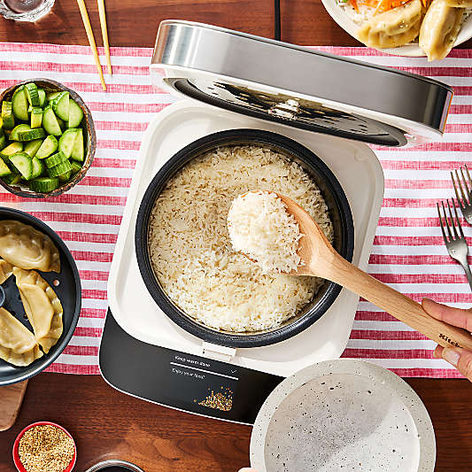 KitchenAid ® Porcelain White Compact Grain and Rice Cooker