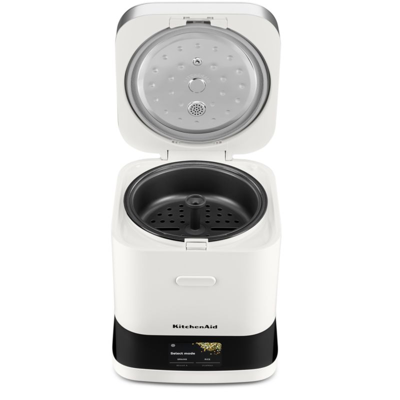 KitchenAid ® Porcelain White Compact Grain and Rice Cooker - image 8 of 10