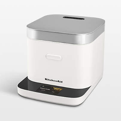 KitchenAid ® Porcelain White Compact Grain and Rice Cooker