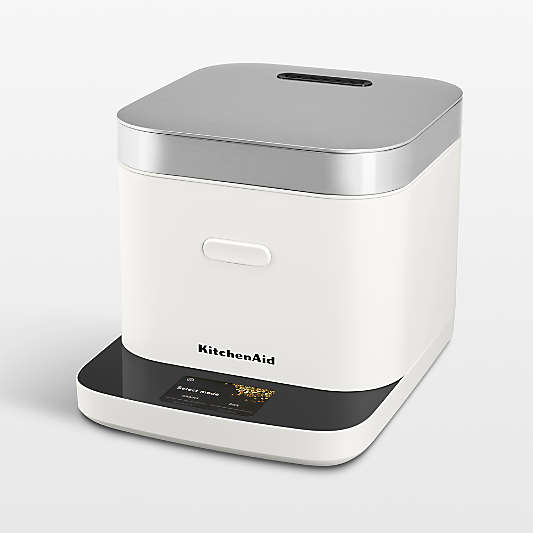 KitchenAid ® Porcelain White Compact Grain and Rice Cooker