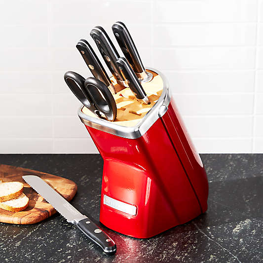 KitchenAid ® Professional Series 7-Piece Candy Apple Red Knife Block Set