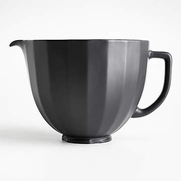 KitchenAid ® Stand Mixer Matte Grey Studded 5-Quart Ceramic Mixing Bowl