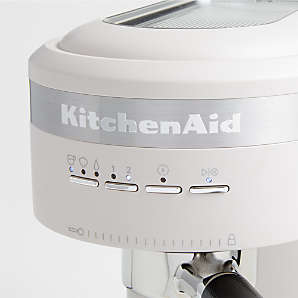 KitchenAid Matte Milkshake White Semi-Automatic Espresso Machine