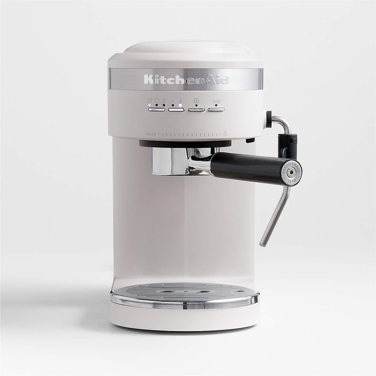 Kostbaar Post impressionisme Ingrijpen KitchenAid Milkshake White Semi-Automatic Espresso Machine Maker + Reviews  | Crate & Barrel