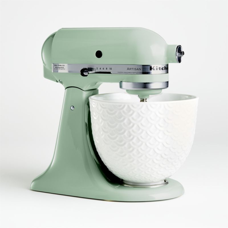 KitchenAid ® Stand Mixer Mermaid Lace White 5-Qt. Ceramic Mixing Bowl - image 5 of 7