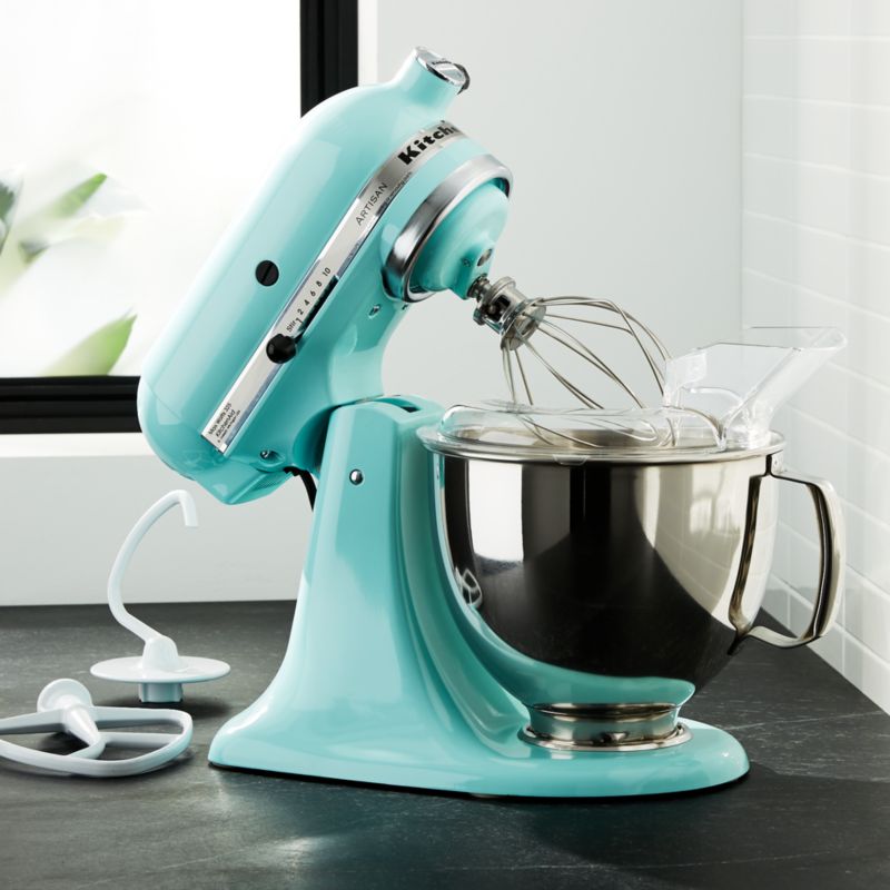 Crate Barrel KitchenAid Artisan Series Ice Blue 5 Quart Tilt Head Stand Mixer Yorkdale Mall